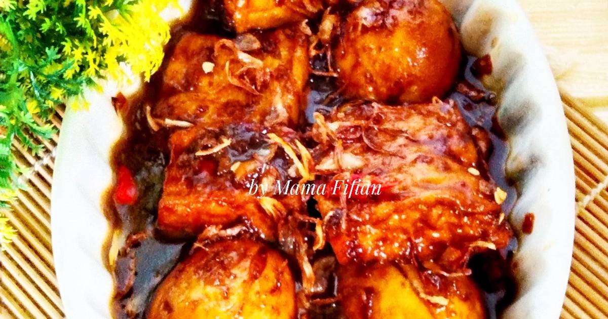 Resep Semur Tahu Telur Oleh Lanjarsih Mama Fifian Masakanrumahan