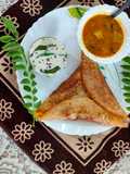 সাউথ ইন্ডিয়ান মাইশোর মশলা দোসা ও সাথে সম্বর, চাটনি ( Mysore masala dosa & chutney recipe in Bengali