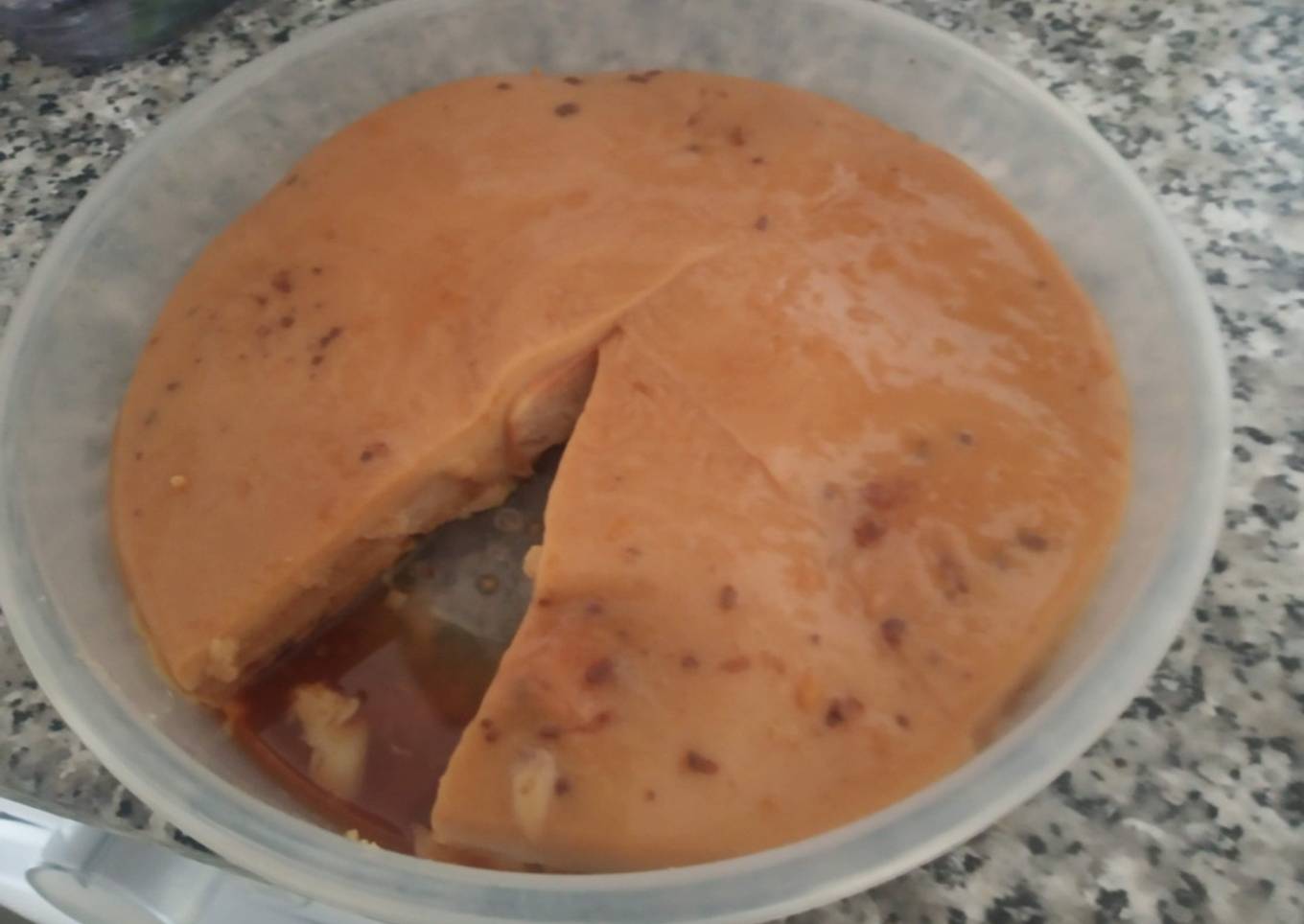 Tarta de magdalenas y flan