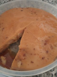 Una foto de Tarta de magdalenas y flan