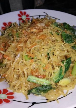Foto resep Bihun jagung goreng (vege)
