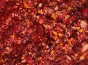A picture of orange jello salad