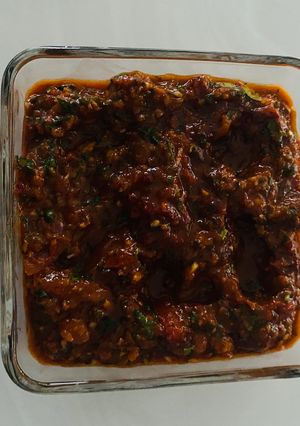 A picture of Tomato and Onion Chutney.
