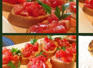 صورة لوصفة بروسكته (Bruschetta)