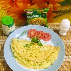A picture of Egg stuffed noodles.