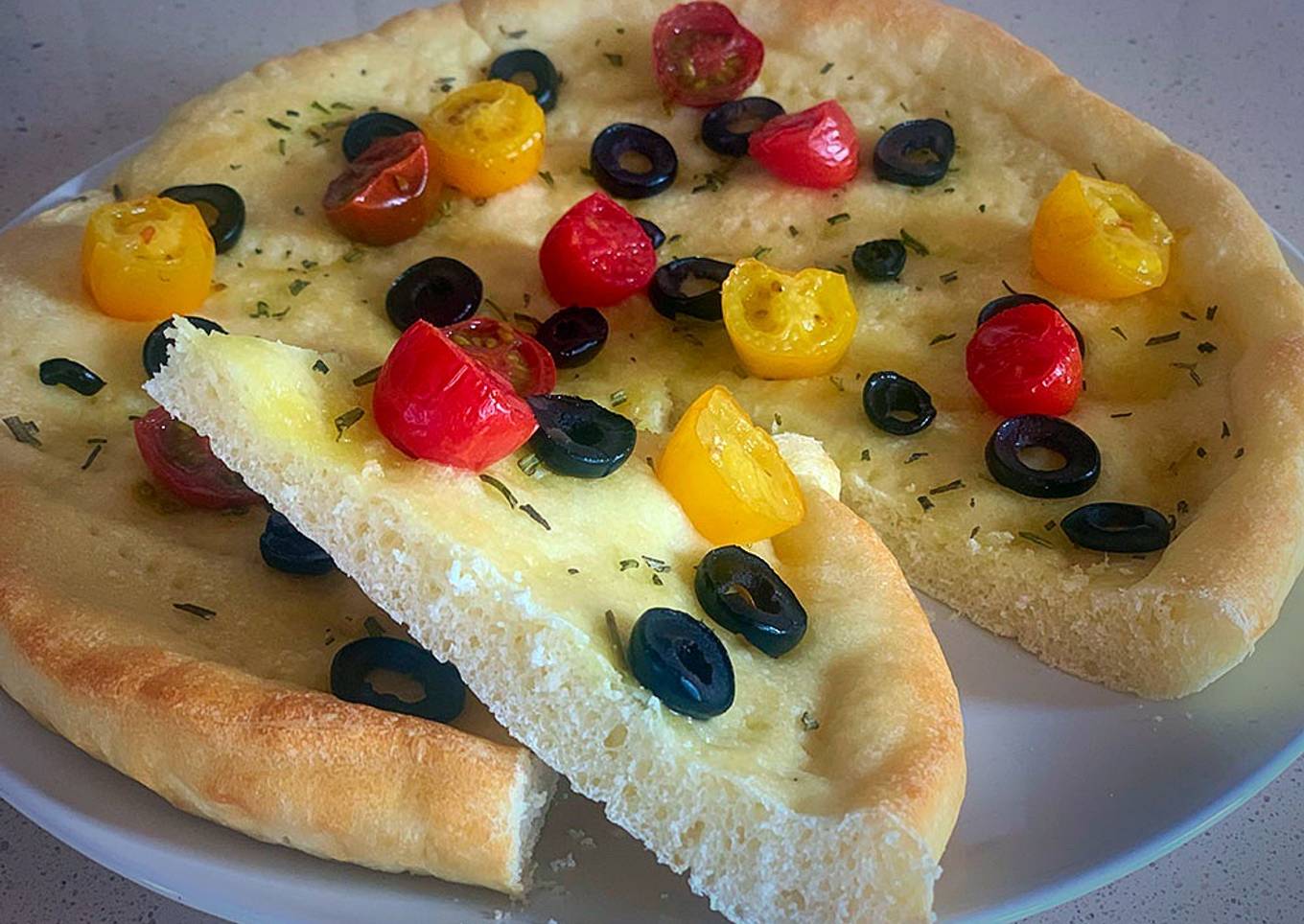 Focaccia (a partir de la masa del Lidl)