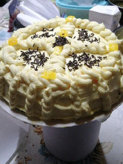 Una foto de Torta panqueque naranja