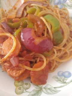 Una foto de Pasta integral con verdura
