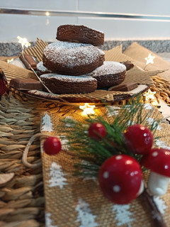 Una foto de Mantecados de chocolate 🎄🍫