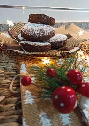 Una foto de Mantecados de chocolate 🎄🍫
