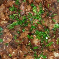 A picture of Pork stew.