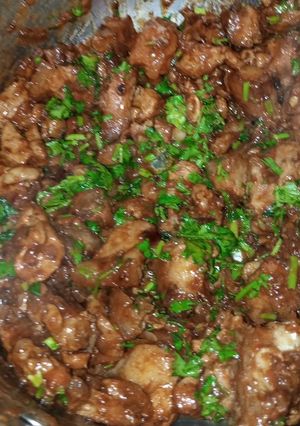A picture of Pork stew.