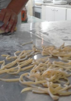 Una foto de 🍝Fideos caseros🍝