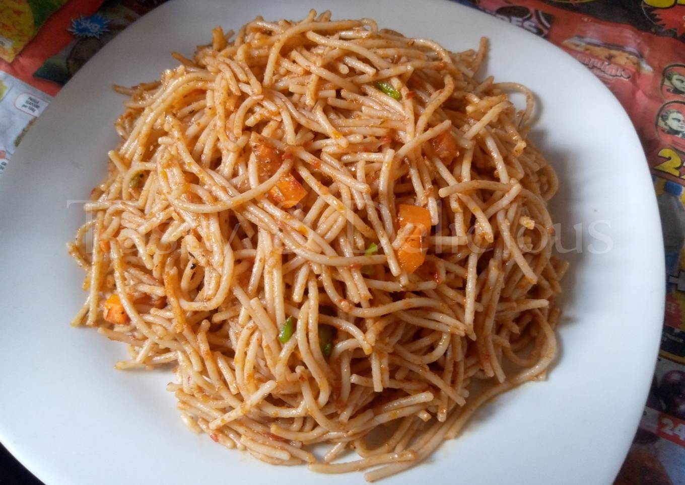 Jollof Spaghetti