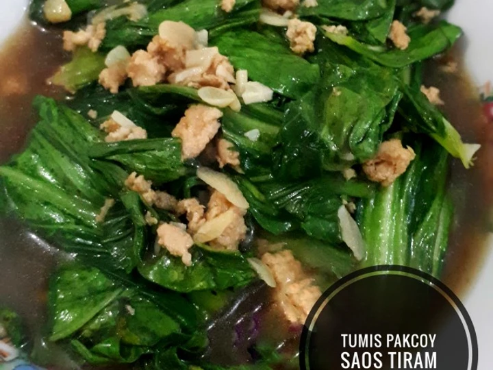 Easy Steps to Prepare Tumis pakcoy saos tiram the Delicious Makes you drool