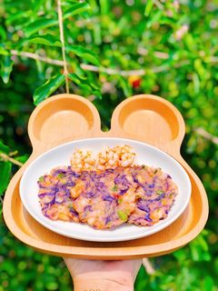 Hình của món Bánh Tôm Bắp Cải Tím (Ăn Dặm).