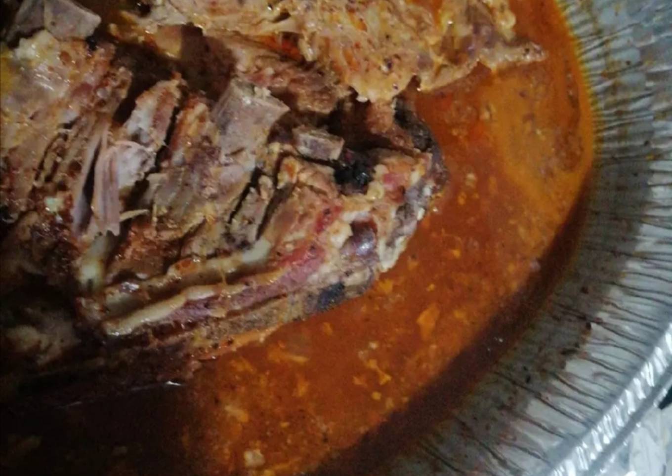 Costilla de cerdo al horno en salsa de Tamarindo