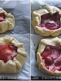 Una foto de Mini Galettes de Fresas & Queso