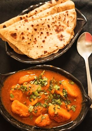 गट्टे की सब्जी(gatte ki sabzi recipe in hindi) रेसिपी मुख्य फोटो
