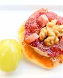 Aperitivo de higos y nueces