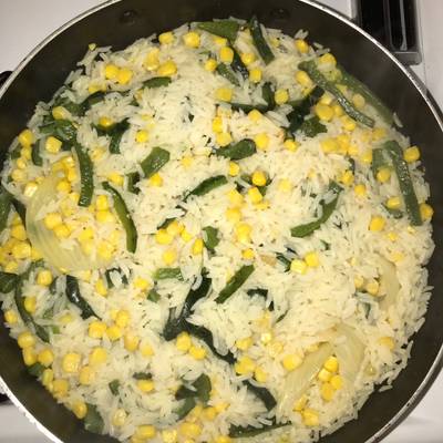 Aprender acerca 39+ imagen arroz blanco con elote y poblano