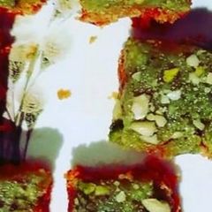 A picture of Carrot Pistachio Burfi.