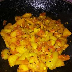 Dry parval aloo sabji A picture of Dry parval aloo sabji.