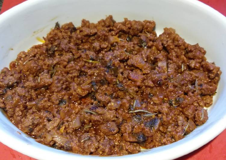 Recipe of Super Quick Homemade A Hearty Beef Casserole 🇮🇹🐂🍅🍄🍷🍜