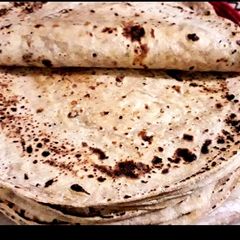 A picture of Homemade gol roti.