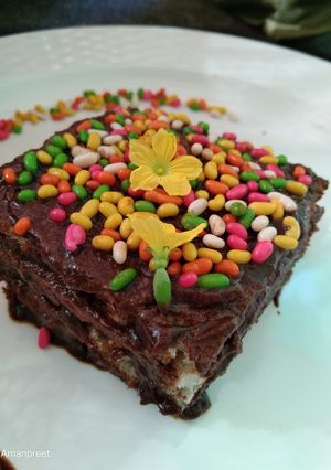 A picture of Bread chocolate cake.