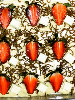 A picture of Tres leches cake.