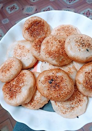 Hình của món Bánh nếp nhân đậu đen.