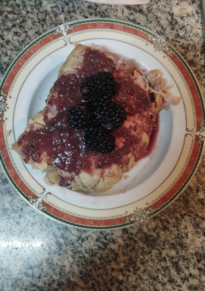Una foto de Carne mechada con salsa de moras, especial San Valentín
