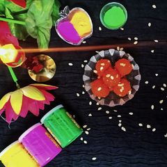 A picture of Motichoor Ladoo.