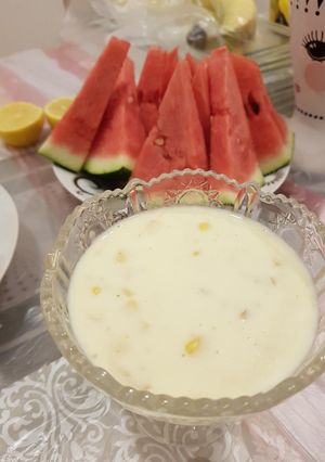 صورة لوصفة شوربة الدجاج والذرة