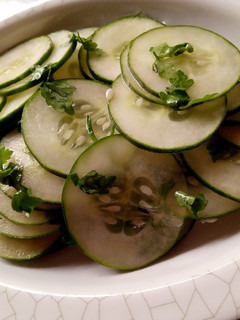 A picture of Cucumber salad.