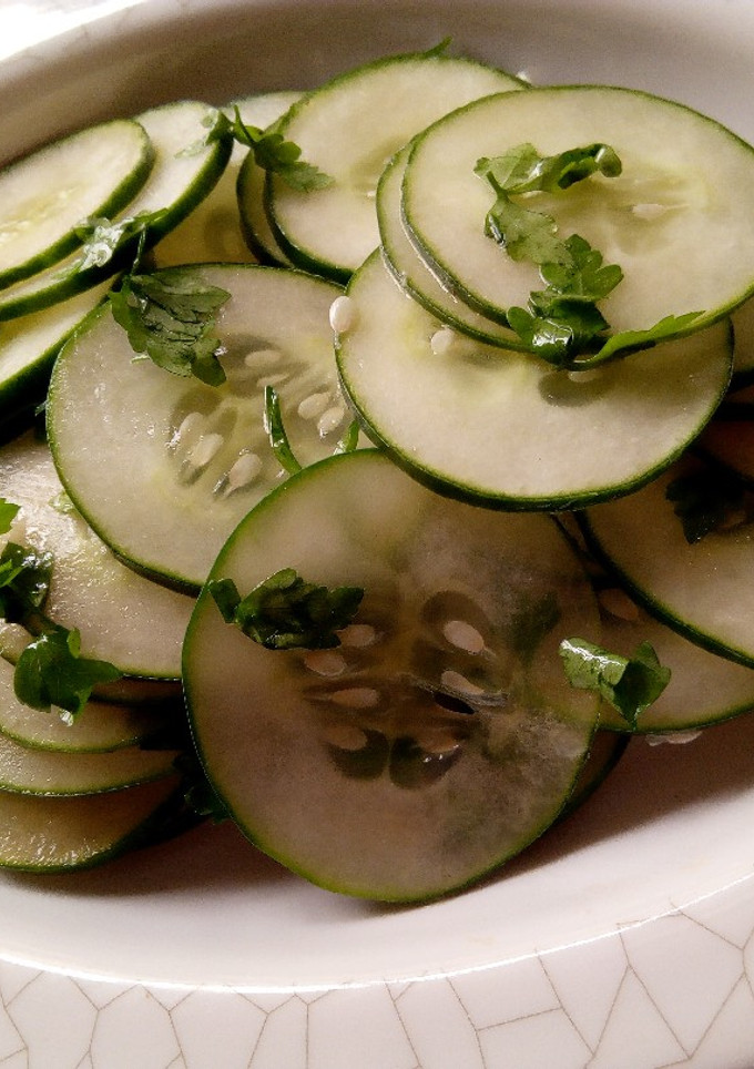 A picture of Cucumber salad.