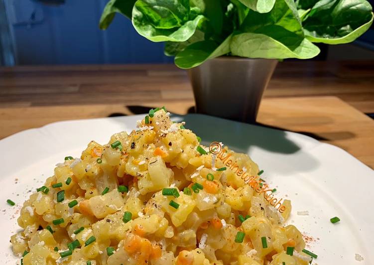 Kohlrabi-Kartoffel-Karotte-Risotto