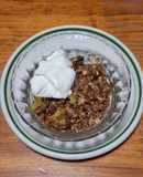 Crujiente de manzana sin azúcar