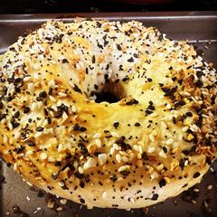 A picture of Homemade Everything Bagel.