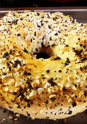 A picture of Homemade Everything Bagel.