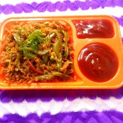 A picture of Batri veg chinise poha.