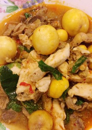 รูปของ ไก่ผัดพริกแกงไข่อ่อน