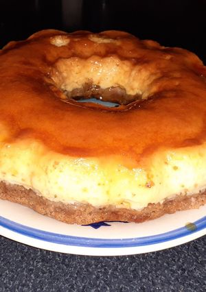 Una foto de Chocoflan