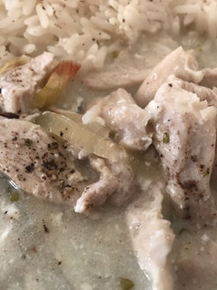 A picture of Cooked yogurt with Chicken - Shakriye.