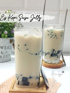 Foto resep Es Susu Kopi Jelly Cincau