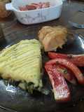 Pastel de papa con verduras