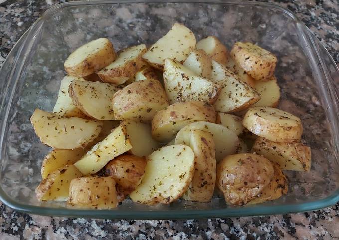 Patatas asadas al microondas Receta de Mika ESP- Cookpad