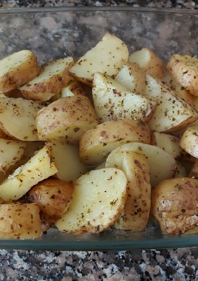 Una foto de Patatas asadas al microondas