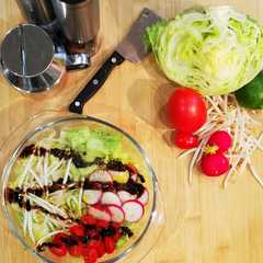 Une photo de Salade et soja